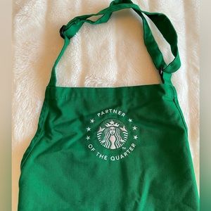 starbucks " partner of the quarter " apron